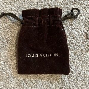 Empty Louis Vuitton jewelry dust bag